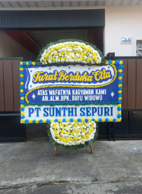 Papan Bunga Duka di Kelapa Lima